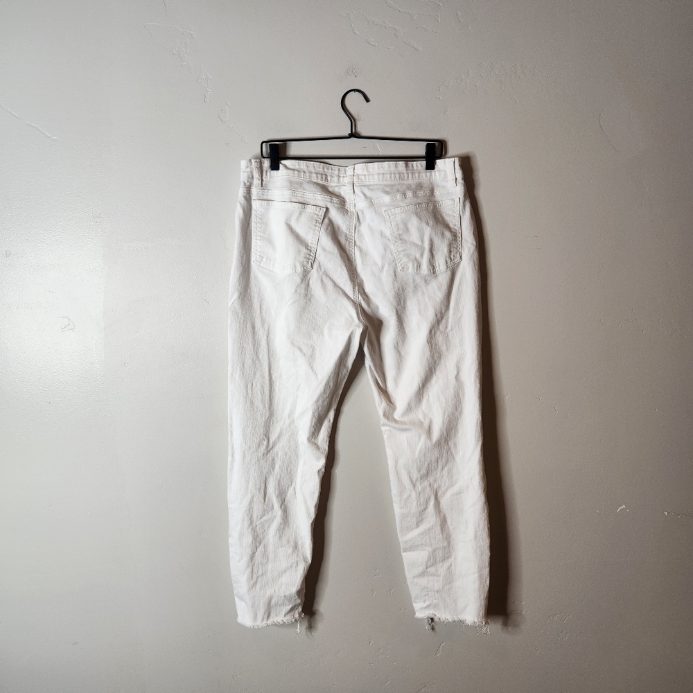 Eileen Fisher Organic Cotton Denim Tapered Jeans Size 16 - Picture 3 of 7